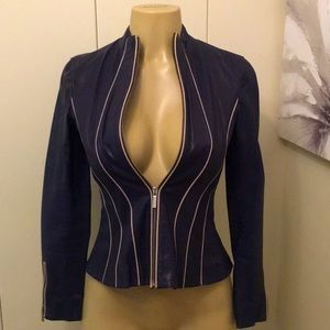 A|X Armani Exchange XS leather jacket